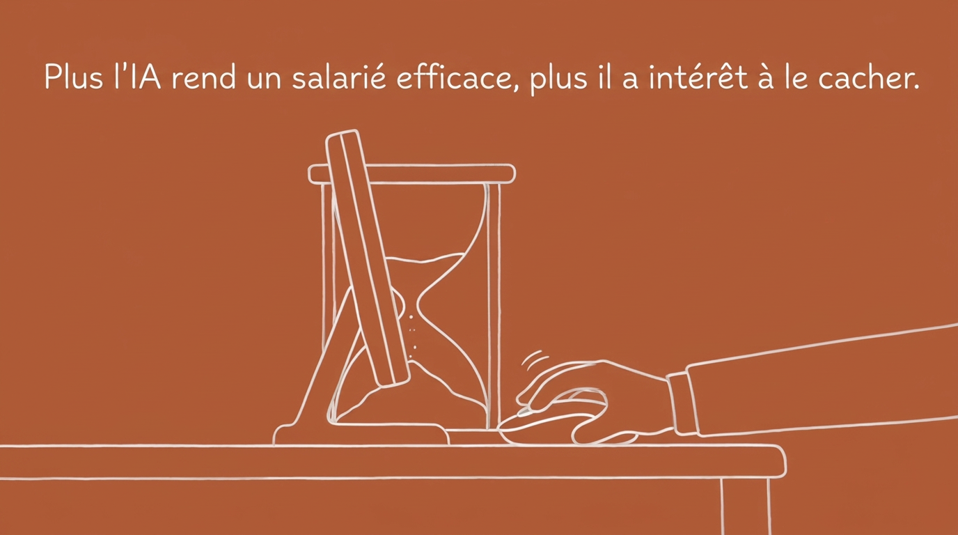 L'IA fait gagner du temps, les salariés le cachent à leur hiérarchie
